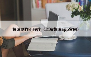 驻马店黄浦制作小程序（上海黄浦app官网）