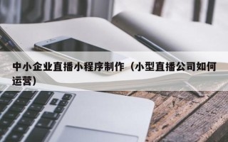 驻马店中小企业直播小程序制作（小型直播公司如何运营）